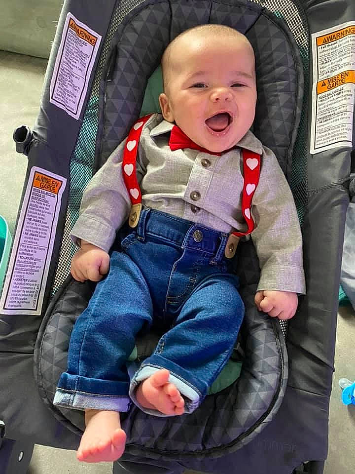 Vidal joined the competition — help win amazing prizes! baby, baby_carriage, baby_toddler_clothing, cheek, child, comfort, cool, facial_expression, hairstyle, lap, organ, person, photograph, product, public_space, skin, sleeve, smile, snapshot, textile