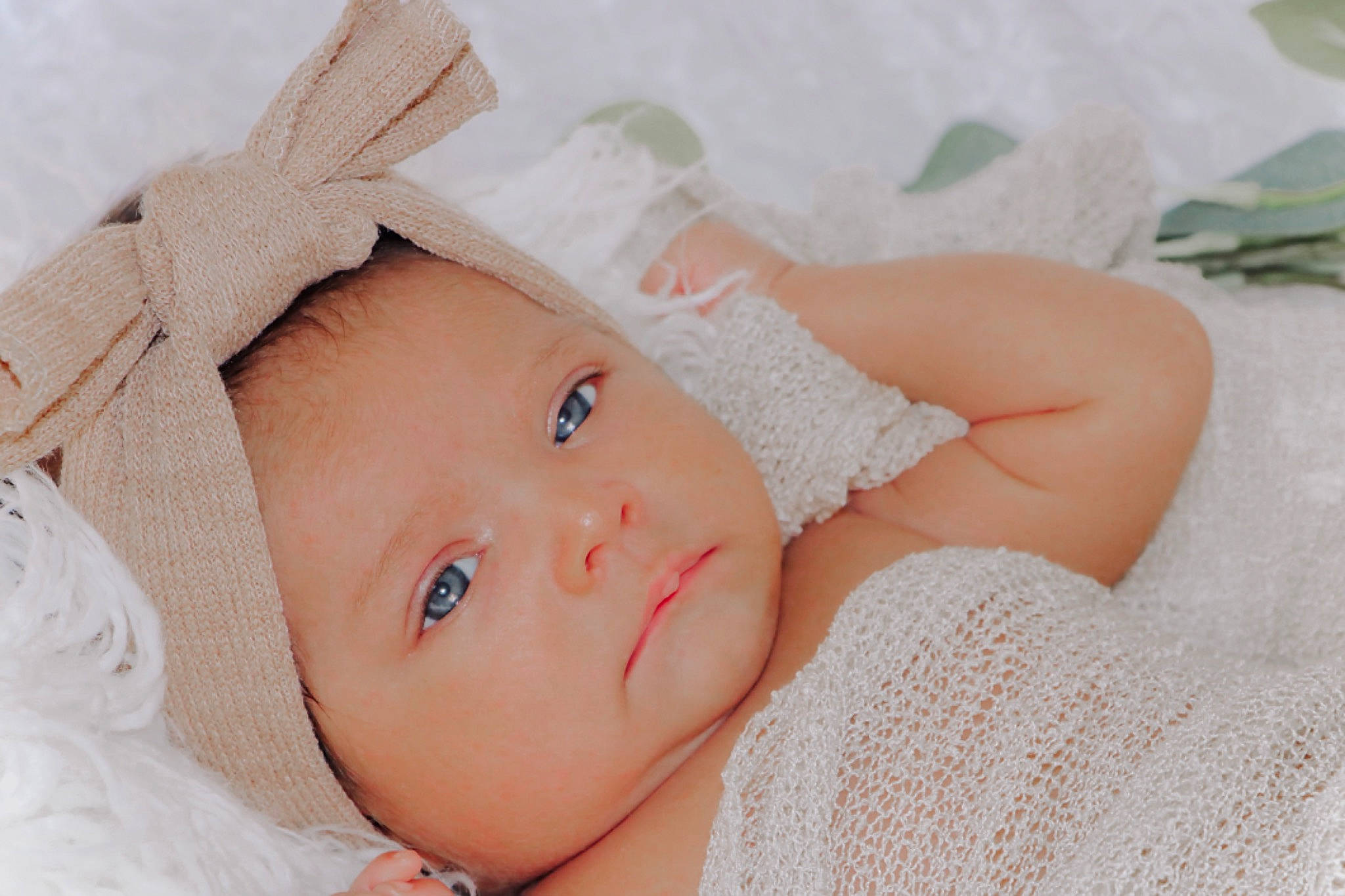 Lily Grace joined the competition — help win amazing prizes! baby, cheek, child, close_up, ear, eye, face, fashion_accessory, hair_accessory, head, headgear, headwear, linens, lip, nose, person, photography, pink, portrait_photography, skin