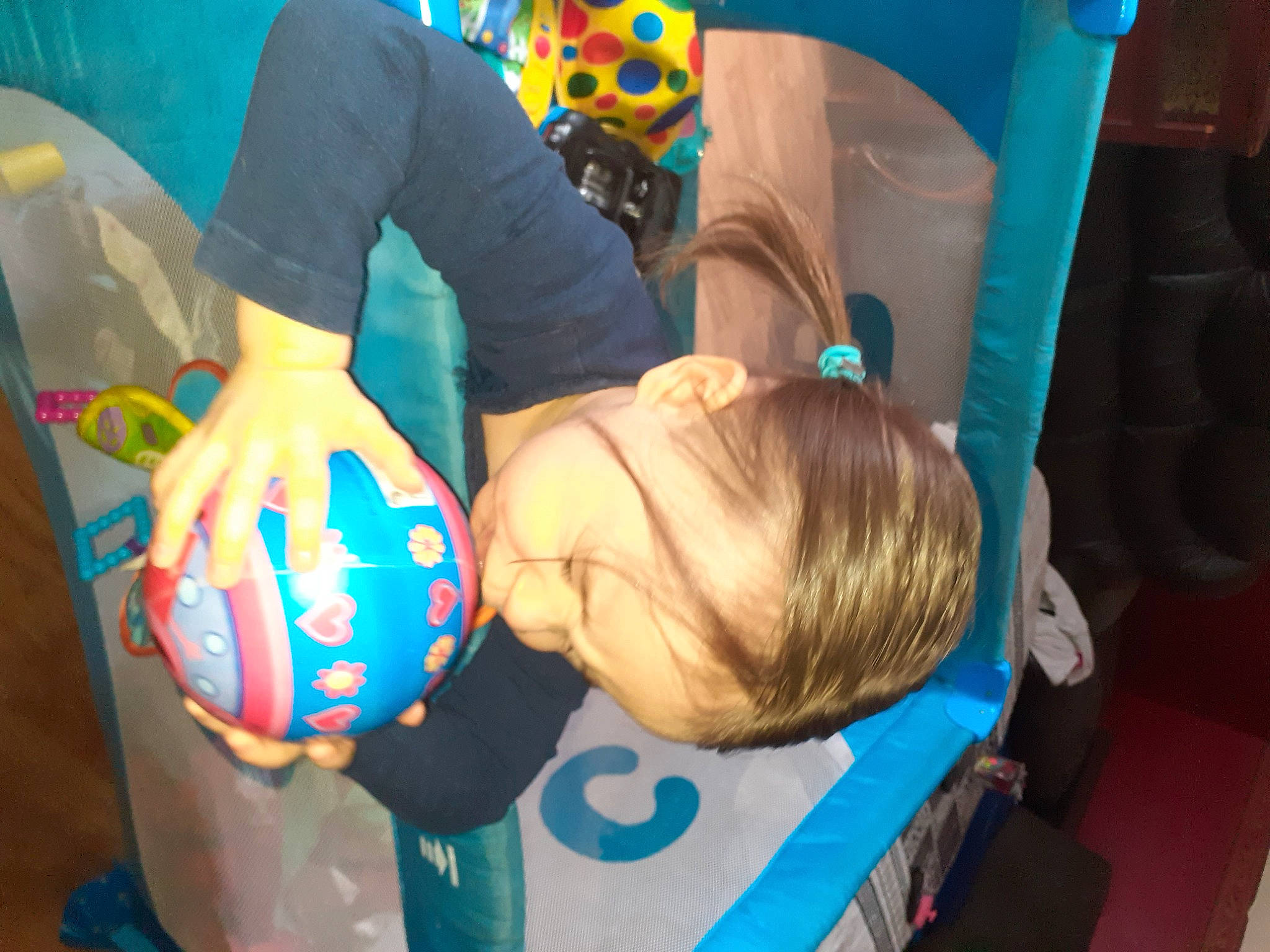 Maylis participe au concours pour gagner de l'argent avec cette photo : azure, blue, child, electric_blue, fun, gesture, happy, joint, leisure, mammal, outerwear, person, personal_protective_equipment, play, recreation, shirt, t_shirt, toddler, toy, vertebrate