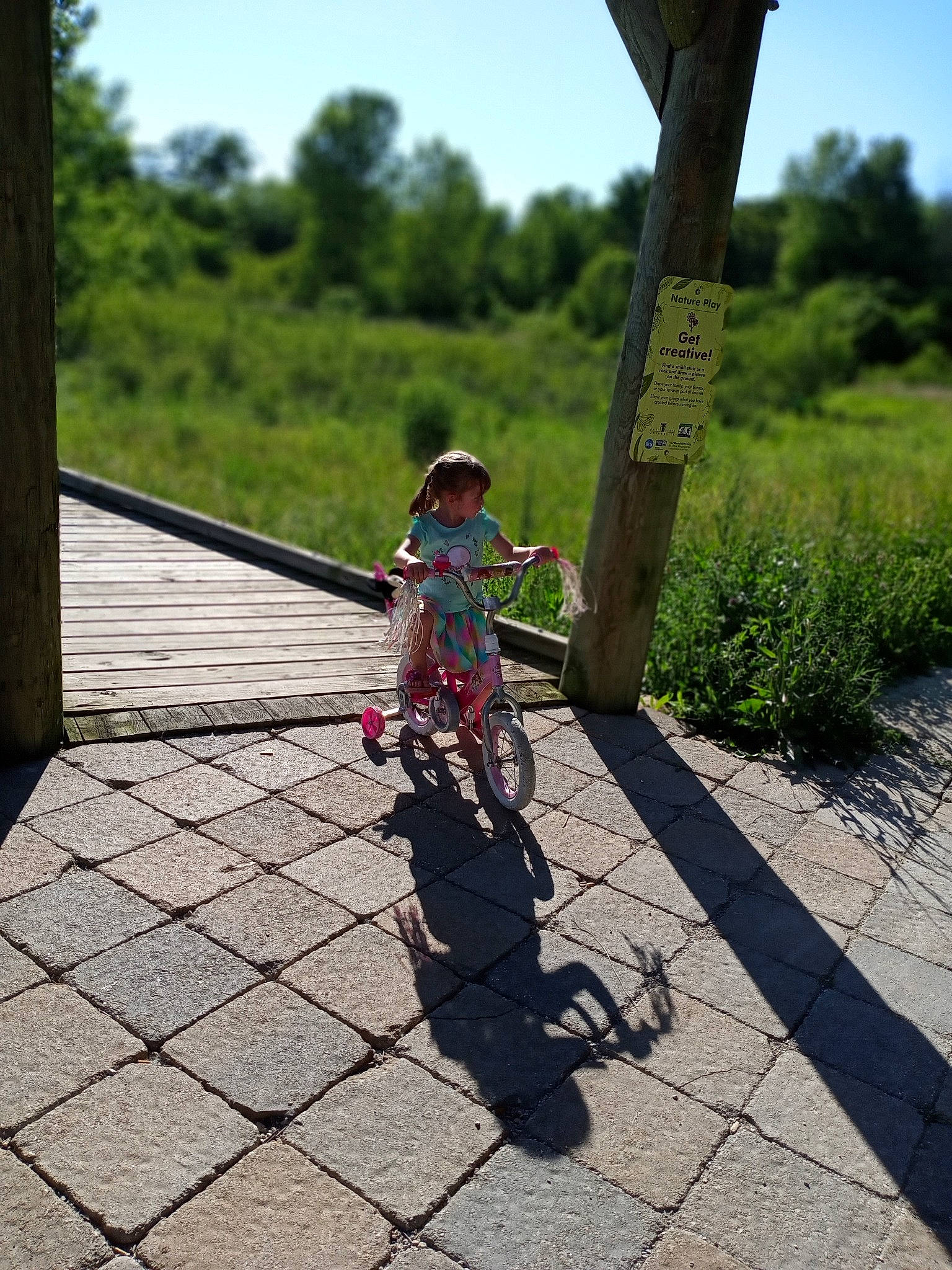 Tessa is registered to the contest to win money with this photo: asphalt, bicycle, bicycle_accessory, bicycle_wheel, cobblestone, cycle_sport, cycling, leisure, mountain_bike, person, recreation, road, road_bicycle, road_surface, sports_equipment, trail, tree, vehicle, walkway