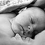 Presley joined the competition — help win amazing prizes! baby, sleeping, blanket, closeup, face, infant, soft, black_and_white, peaceful, skin, newborn, portrait, cozy, child, head, nap, rest, cuteness, tender, calm