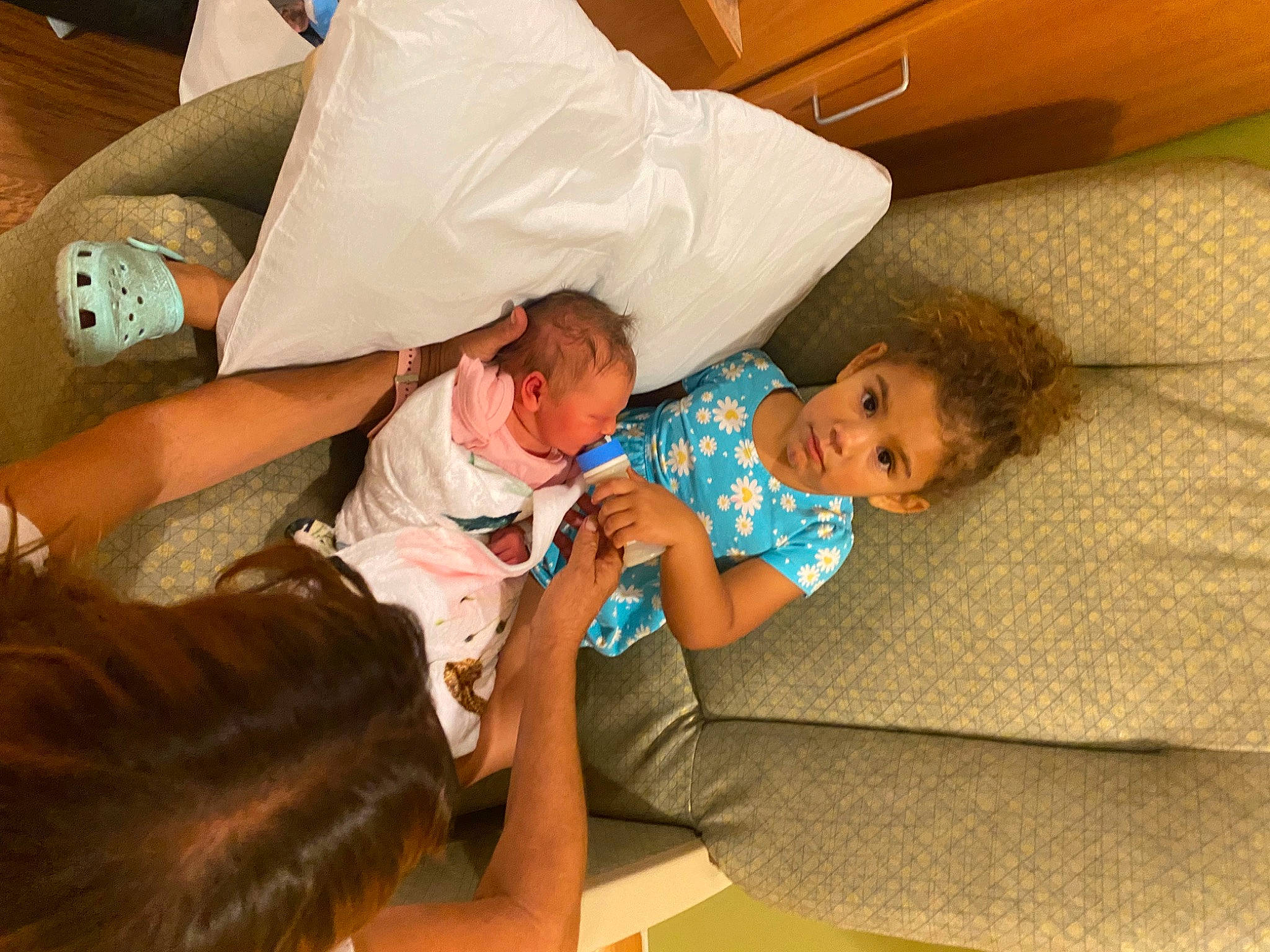 Danni joined the competition — help win amazing prizes! baby, bedding, bedtime, child, comfort, couch, flooring, fun, leg, leisure, linens, person, pillow, play, room, skin, t_shirt, throw_pillow, toddler, vacation