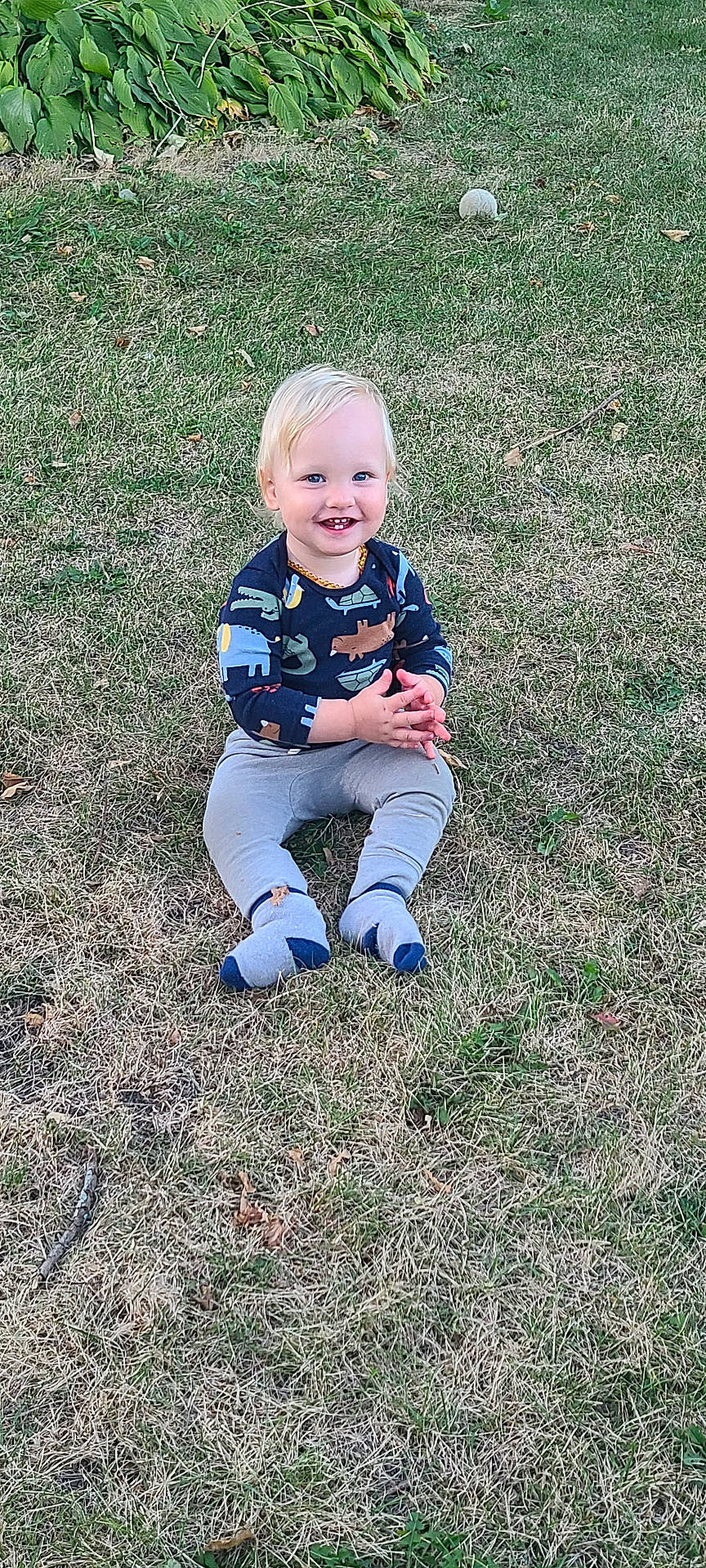 Jacek joined the competition — help win amazing prizes! baby, backyard, ball, clothing, face, football, grass, head, jeans, lawn, nature, outdoors, pants, person, photography, plant, portrait, sitting, soccer, yard