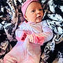 baby, bed, bedroom, blanket, cap, clothing, costume, cushion, face, furniture, glove, hat, head, homedecor, indoors, newborn, person, photography, portrait, room