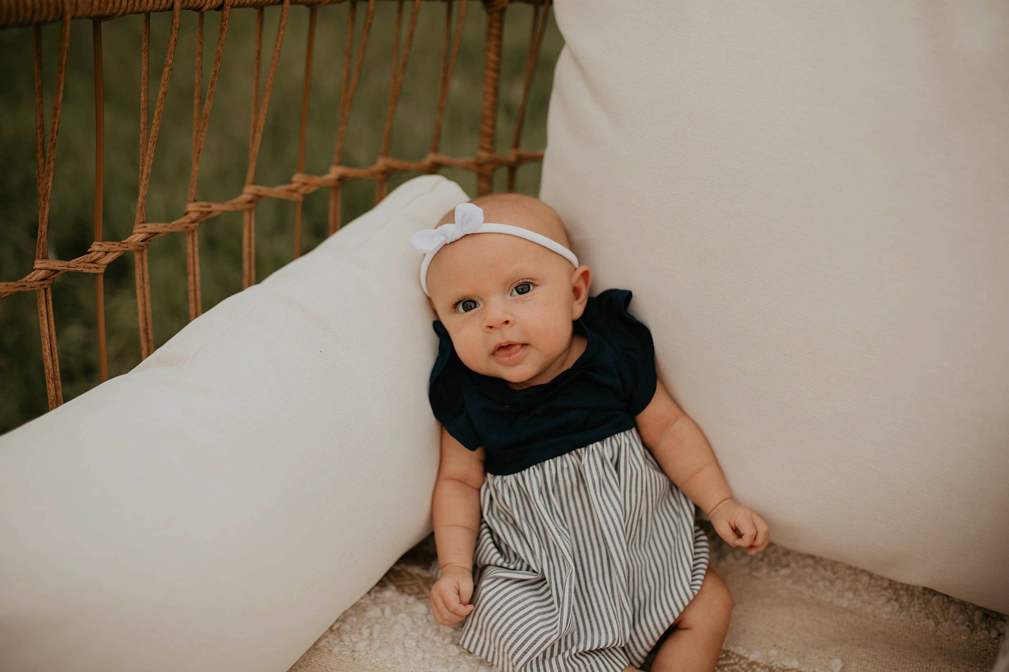 Giavanna joined the competition — help win amazing prizes! baby, child, hair_accessory, headgear, headwear, leg, person, skin, toddler, white