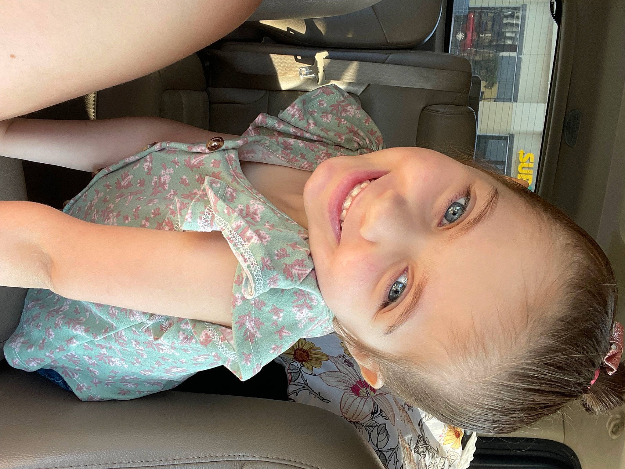 Juniper is registered to the contest to win money with this photo: abdomen, baby_toddler_clothing, cheek, chest, child, elbow, eyelash, fashion_accessory, fun, happy, hat, human_leg, joy, mouth, neck, person, skin, smile, thigh, throat