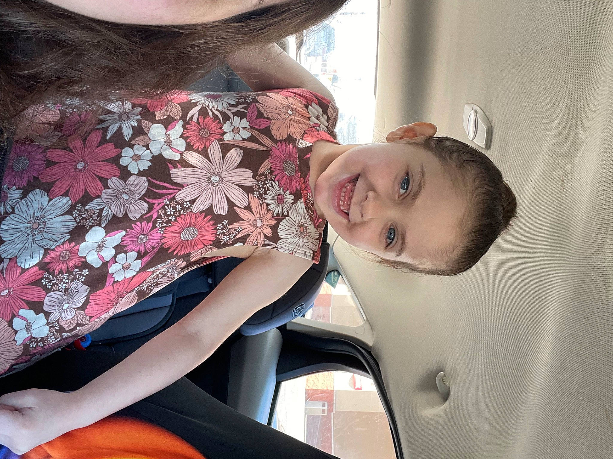 Juniper is registered to the contest to win money with this photo: auto_part, automotive_design, automotive_exterior, car, comfort, cool, dress, elbow, family_car, happy, joint, joy, motor_vehicle, neck, person, shoulder, skin, smile, thigh, vehicle_door