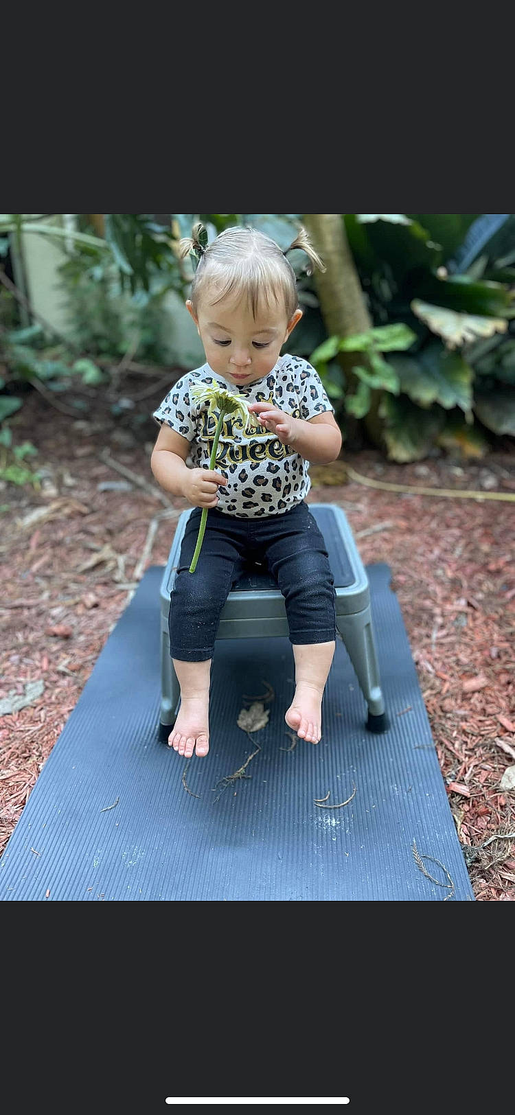 Avionna joined the competition — help win amazing prizes! baby, baby_products, baby_toddler_clothing, barefoot, child, denim, flooring, foot, fun, garden, grass, human_leg, leg, leisure, pattern, people_in_nature, person, plant, recreation, sitting