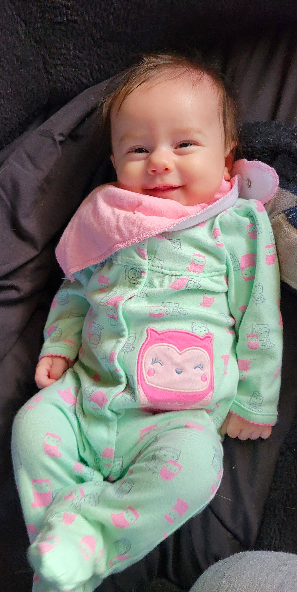 Ariah is registered to the contest to win money with this photo: baby, baby_toddler_clothing, cheek, comfort, eye, eyebrow, face, facial_expression, head, human_body, iris, lip, mouth, neck, nose, person, pink, product, skin, sleeve