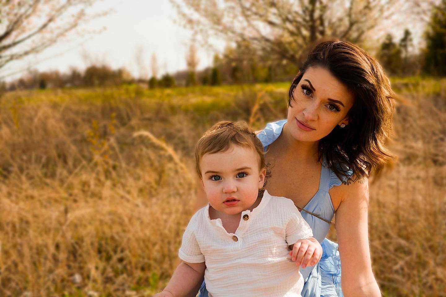 Ronan Andrew joined the competition — help win amazing prizes! baby, child, eye, flash_photography, gesture, grass, grassland, happy, landscape, leisure, meadow, morning, nature, people_in_nature, person, plant, sky, sunlight, t_shirt, toddler