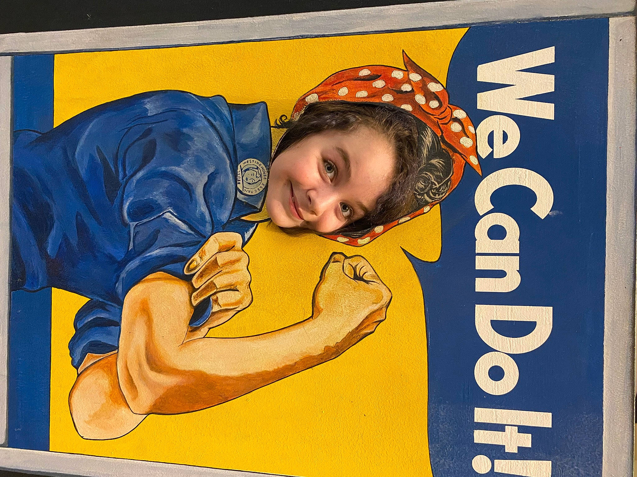 Ivy joined the competition — help win amazing prizes! advertising, art, electric_blue, font, fun, happy, joy, painting, person, photo_caption, picture_frame, poster, rectangle, smile, toddler, visual_arts