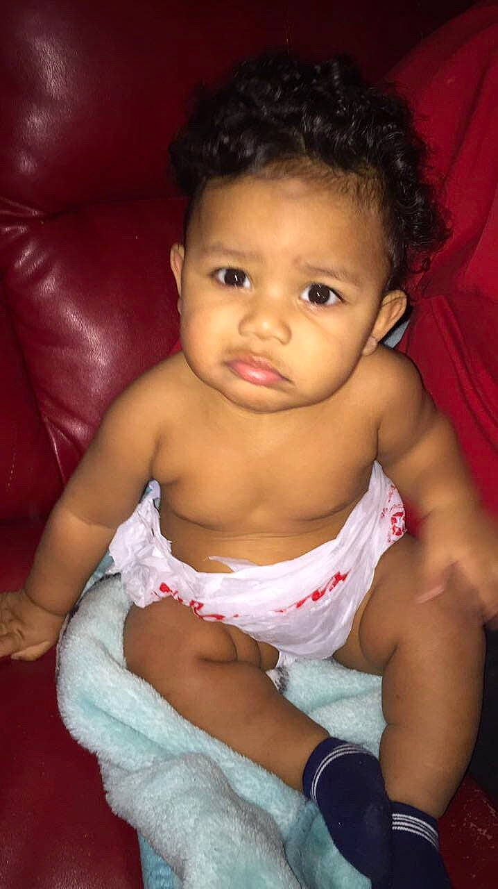 Montrell joined the competition — help win amazing prizes! abdomen, arm, baby, beauty, black_hair, cheek, child, eye, head, iris, lip, muscle, person, sitting, skin, smile, toddler, trunk