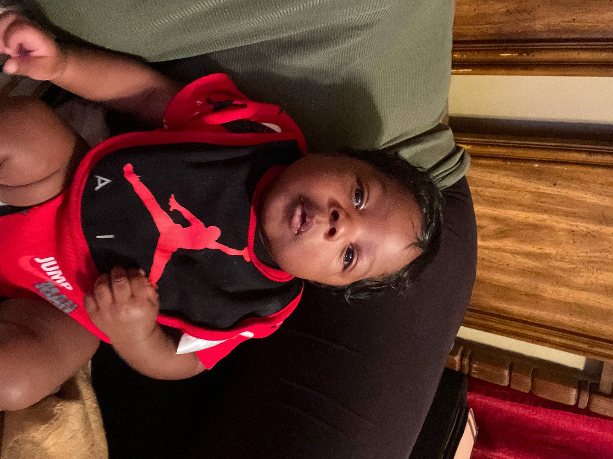 Brandon is registered to the contest to win money with this photo: baby, baby_carriage, baby_products, baby_toddler_clothing, carmine, cheek, chest, child, comfort, elbow, event, fun, happy, joint, knee, mouth, person, sitting, thigh, toddler