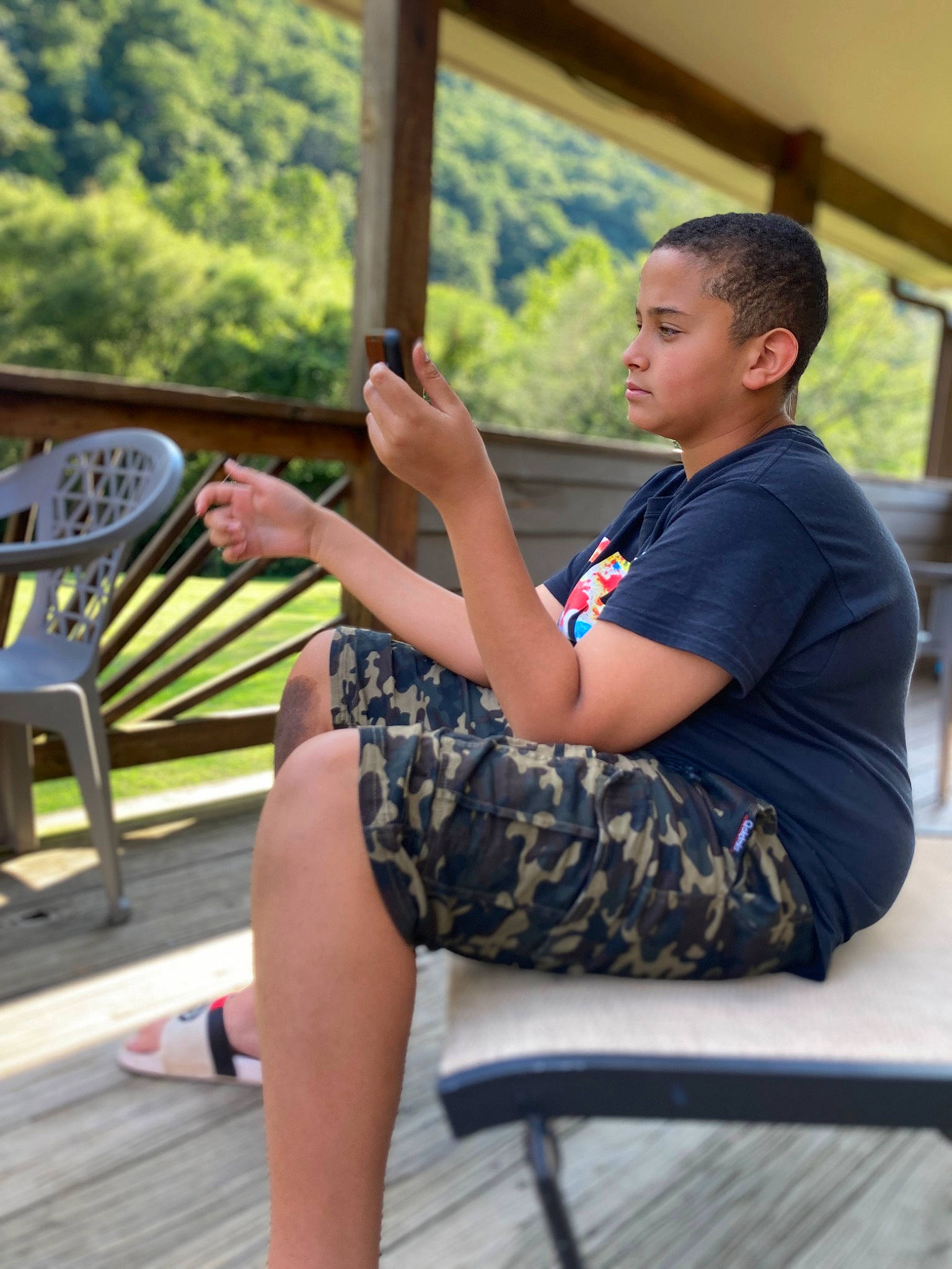 Jonathan joined the competition — help win amazing prizes! chair, elbow, event, fun, human_leg, joint, leisure, people, person, recreation, sitting, summer, t_shirt, thigh, tourism, travel, tree, vacation, wood