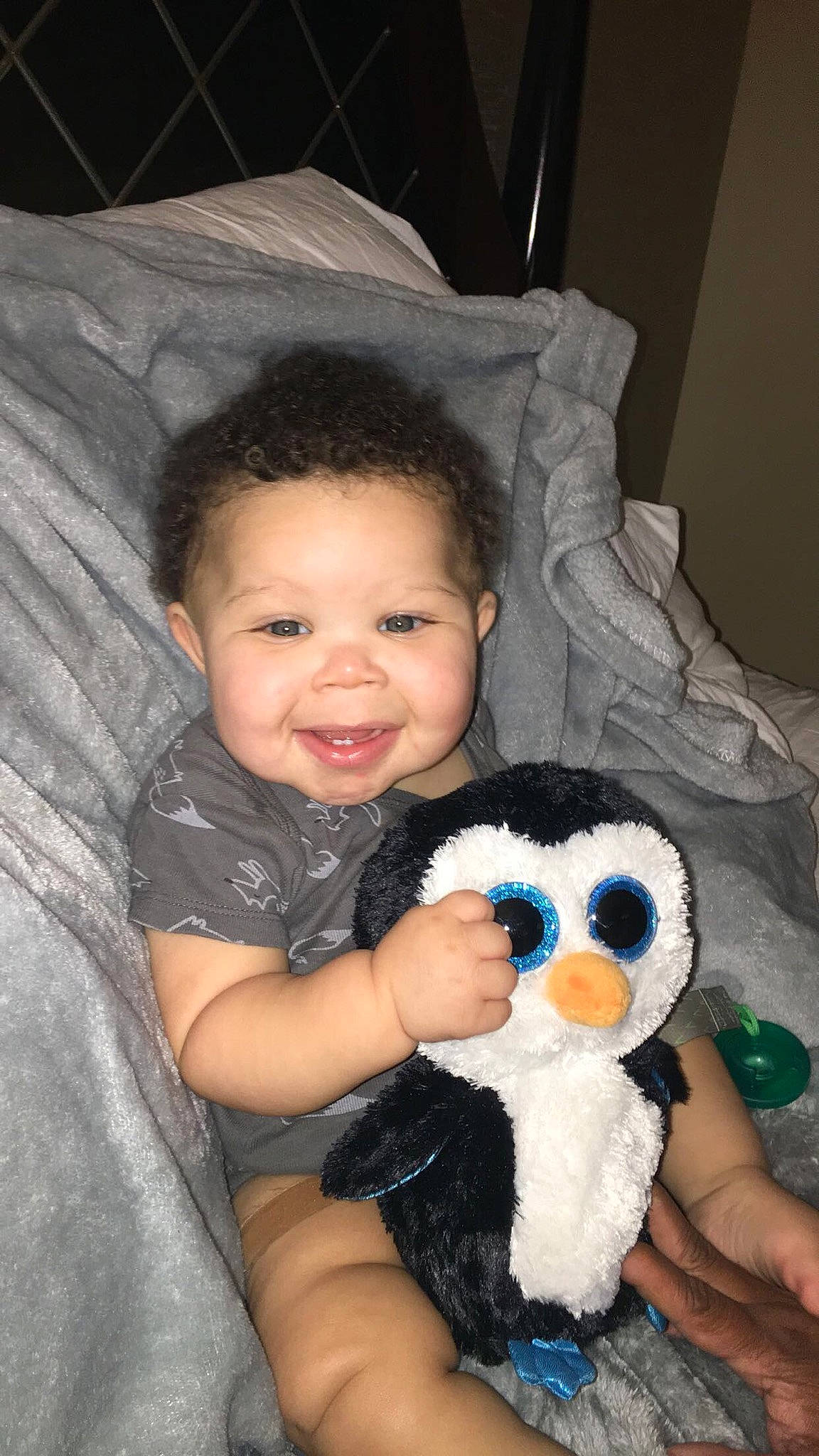 Kyngston joined the competition — help win amazing prizes! baby, cheek, child, eye, flightless_bird, fur, headgear, iris, leg, penguin, person, plush, skin, stuffed_toy, toddler, toy