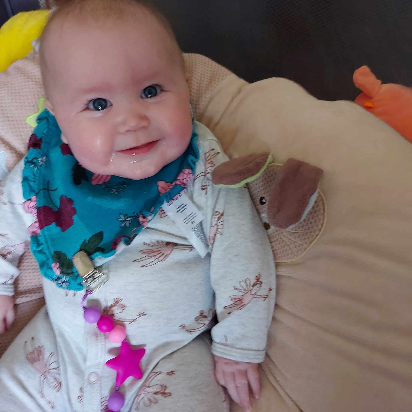 Riley joined the competition — help win amazing prizes! accessories, ankle, applique, architecture, baby, babylaughing, bag, bed, bib, blanket, bodypart, bonnet, bracelet, building, chair, clothing, coat, costume, couch, crib