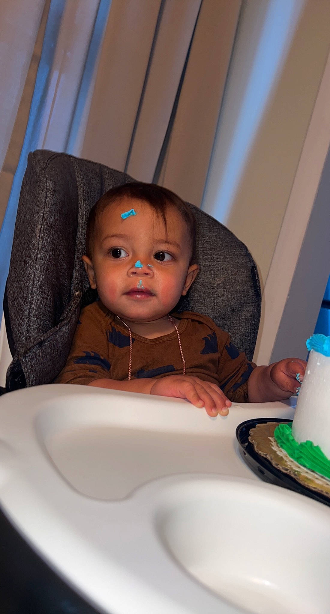 Nathaniel joined the competition — help win amazing prizes! baby, ceramic, cheek, child, circle, comfort, cone, dishware, drinkware, fun, person, plastic_bottle, plate, porcelain, room, serveware, sitting, sugar_cake, tableware, toddler