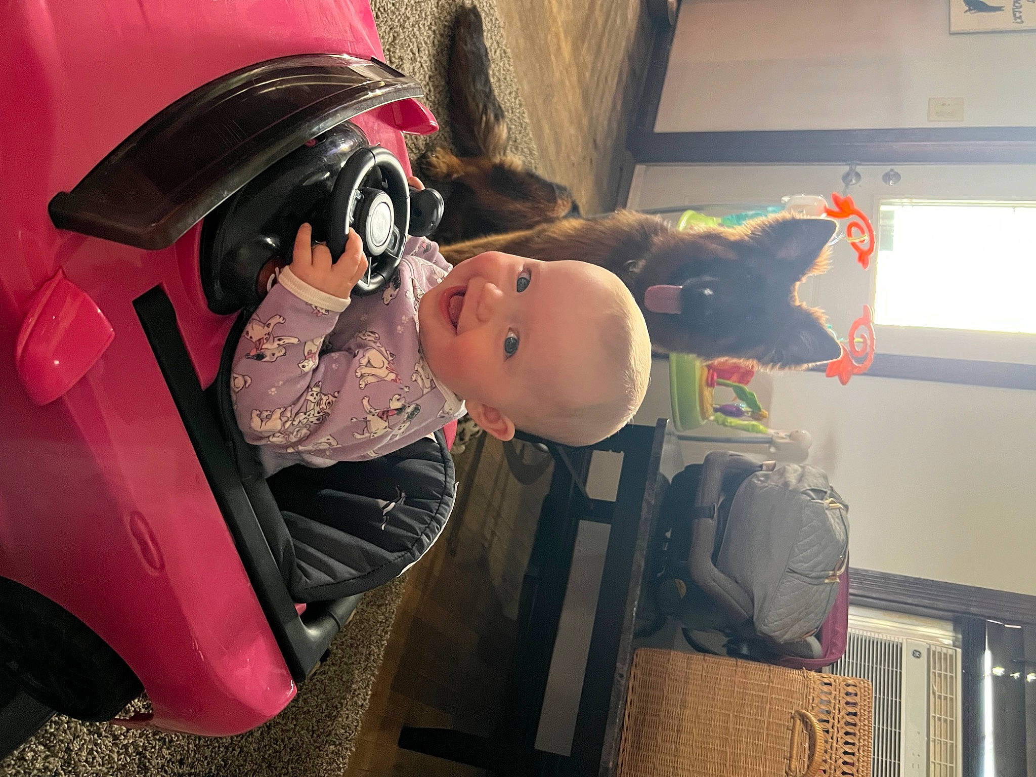 Katarina joined the competition — help win amazing prizes! automotive_design, automotive_exterior, automotive_lighting, automotive_tire, black_hair, bumper, eyewear, fender, fun, helmet, hood, joy, motor_vehicle, person, sunglasses, tints_and_shades, tire, toddler, toy, trunk