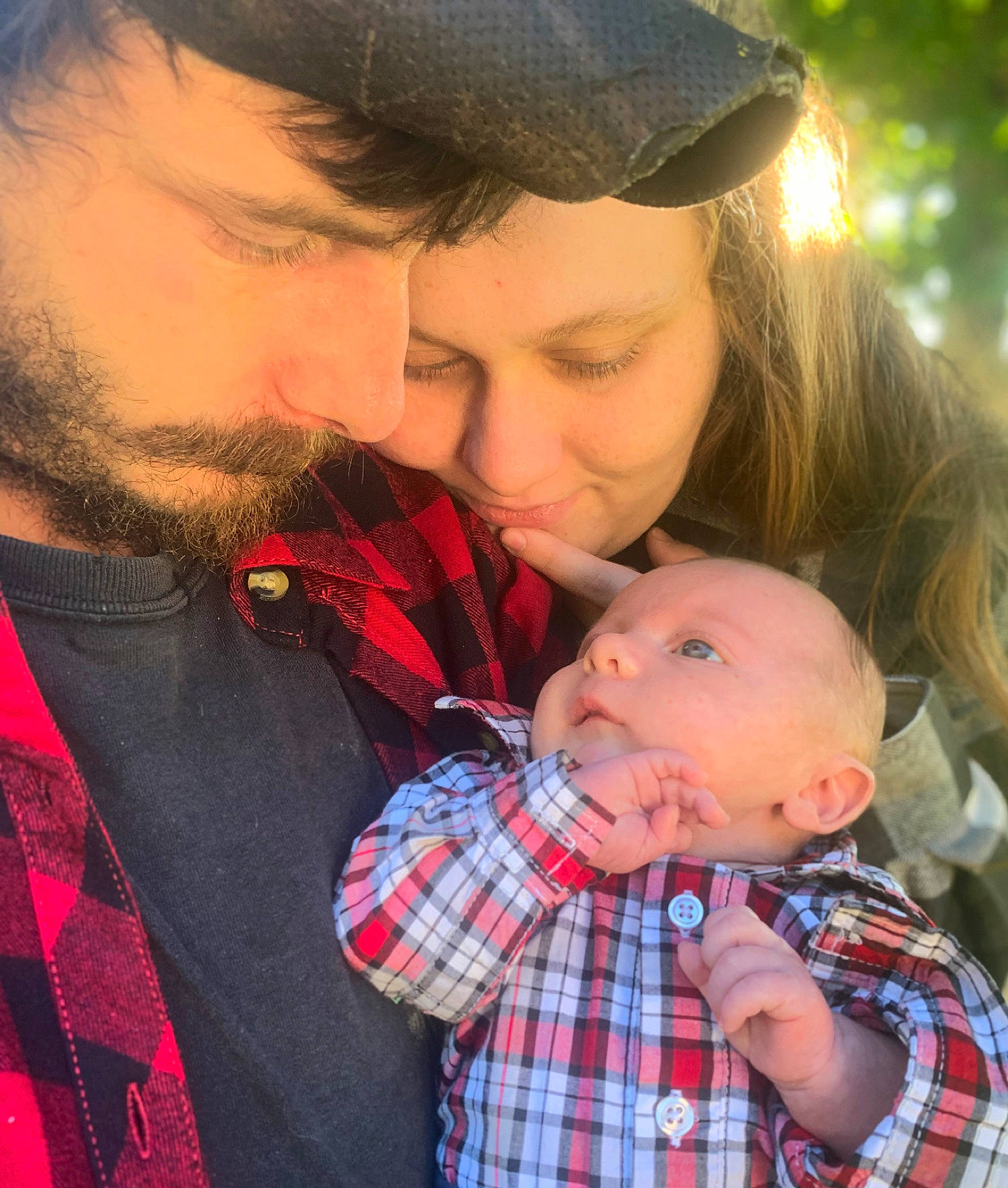 Levi joined the competition — help win amazing prizes! baby, cheek, child, facial_expression, fun, gesture, hairstyle, happy, interaction, light, lip, mouth, organ, people_in_nature, person, plaid, red, skin, tartan, toddler