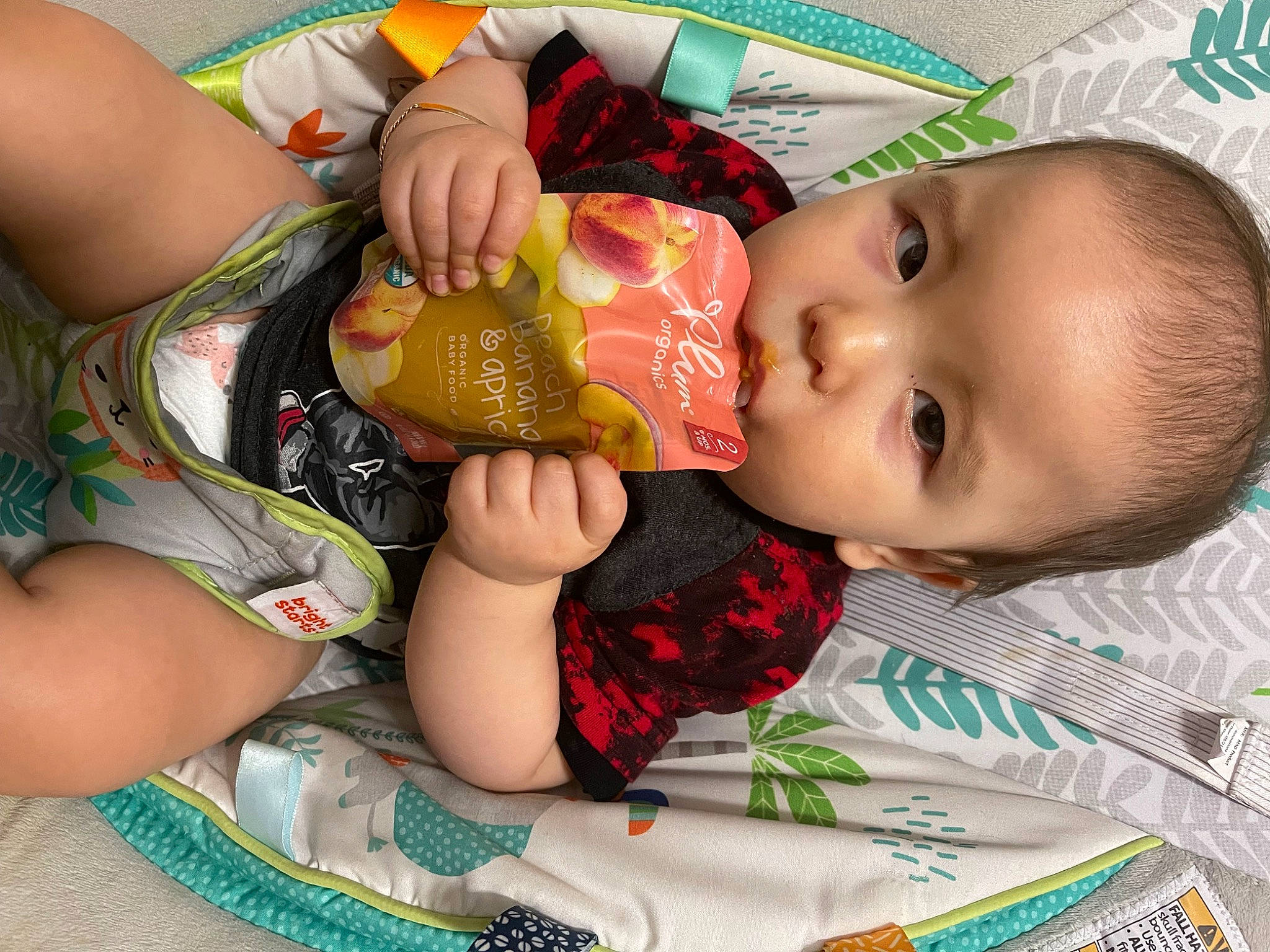 Lucian joined the competition — help win amazing prizes! baby, baby_toddler_clothing, cheek, child, drinkware, finger, food, fun, green, hand, happy, human_leg, mouth, nail, nose, pattern, person, skin, textile, toddler
