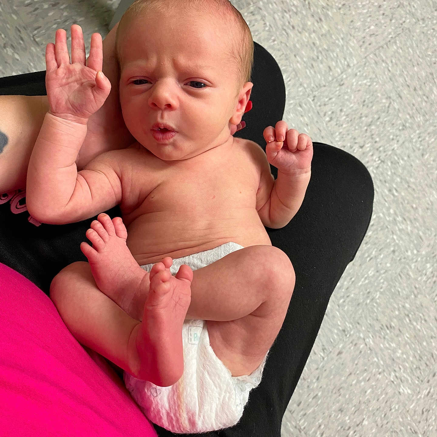 Tobias is registered to the contest to win money with this photo: arm, baby, bodypart, chair, couch, cushion, diaper, face, finger, furniture, hand, head, homedecor, newborn, person, photography, portrait, sitting, sleeping, wrist