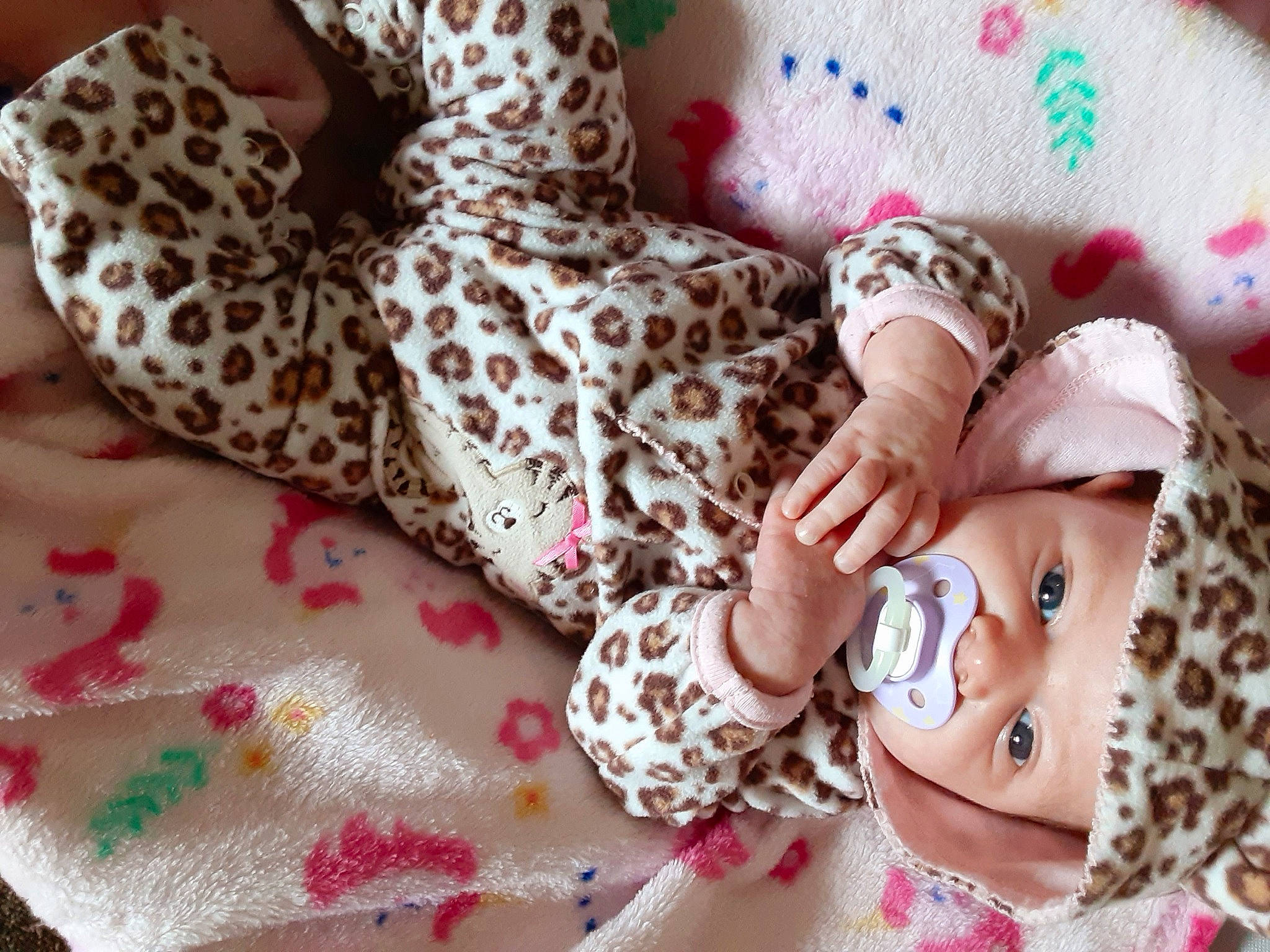 Madison is registered to the contest to win money with this photo: arm, baby_toddler_clothing, clothing, dress, fawn, hand, head, headgear, human_body, leg, pattern, person, pink, plant, shoe, skin, sleeve, textile, toy, white