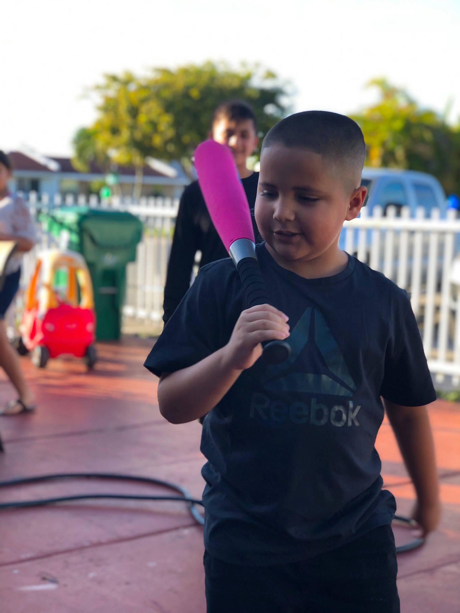 Bishop is registered to the contest to win money with this photo: child, community, fun, hand, happy, leisure, male, people, person, photography, pink, play, recreation, running, smile, style, summer, toddler, vacation, walking