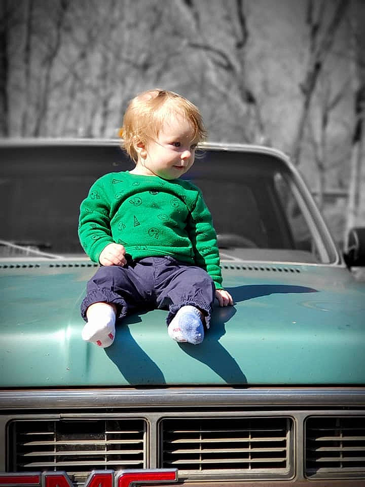 Shawn Jr joined the competition — help win amazing prizes! auto_part, automotive_design, automotive_window_part, car, child, family_car, glass, hood, motor_vehicle, person, toddler, vacation, vehicle, window, windshield