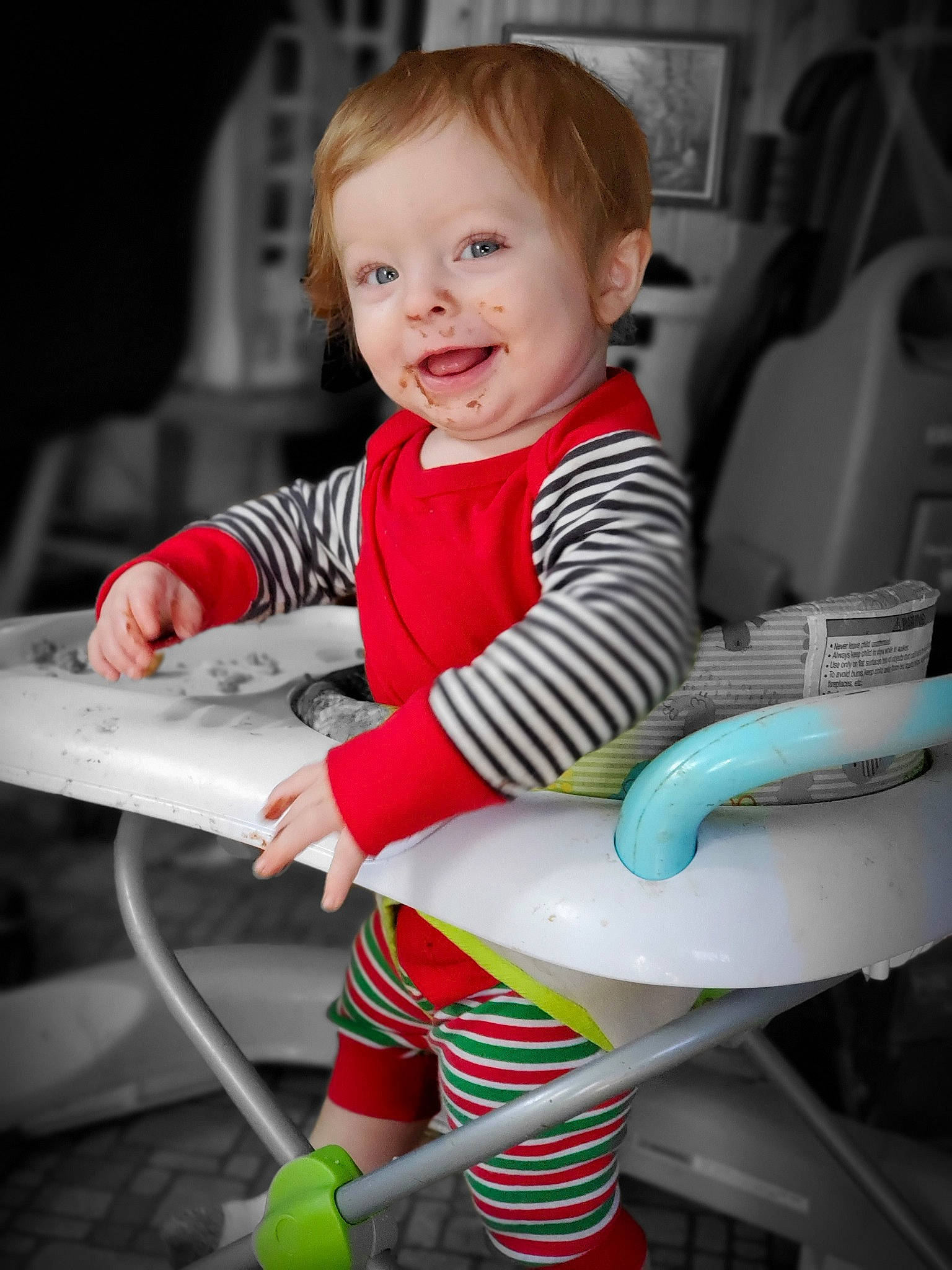 Shawn Jr joined the competition — help win amazing prizes! baby, child, joy, person, play, sitting, skin, smile, toddler
