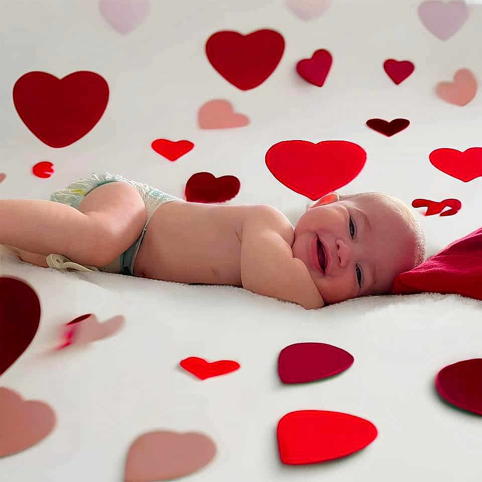 Zayden is registered to the contest to win money with this photo: baby, babylaughing, face, happy, head, loveheartsymbol, person, symbol
