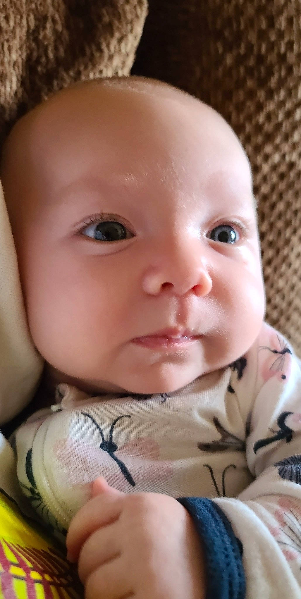 Adeleigh is registered to the contest to win money with this photo: baby, baby_toddler_clothing, cheek, child, chin, close_up, ear, eye, eyebrow, eyelash, finger, happy, human_body, iris, lip, mouth, nose, person, skin, thumb