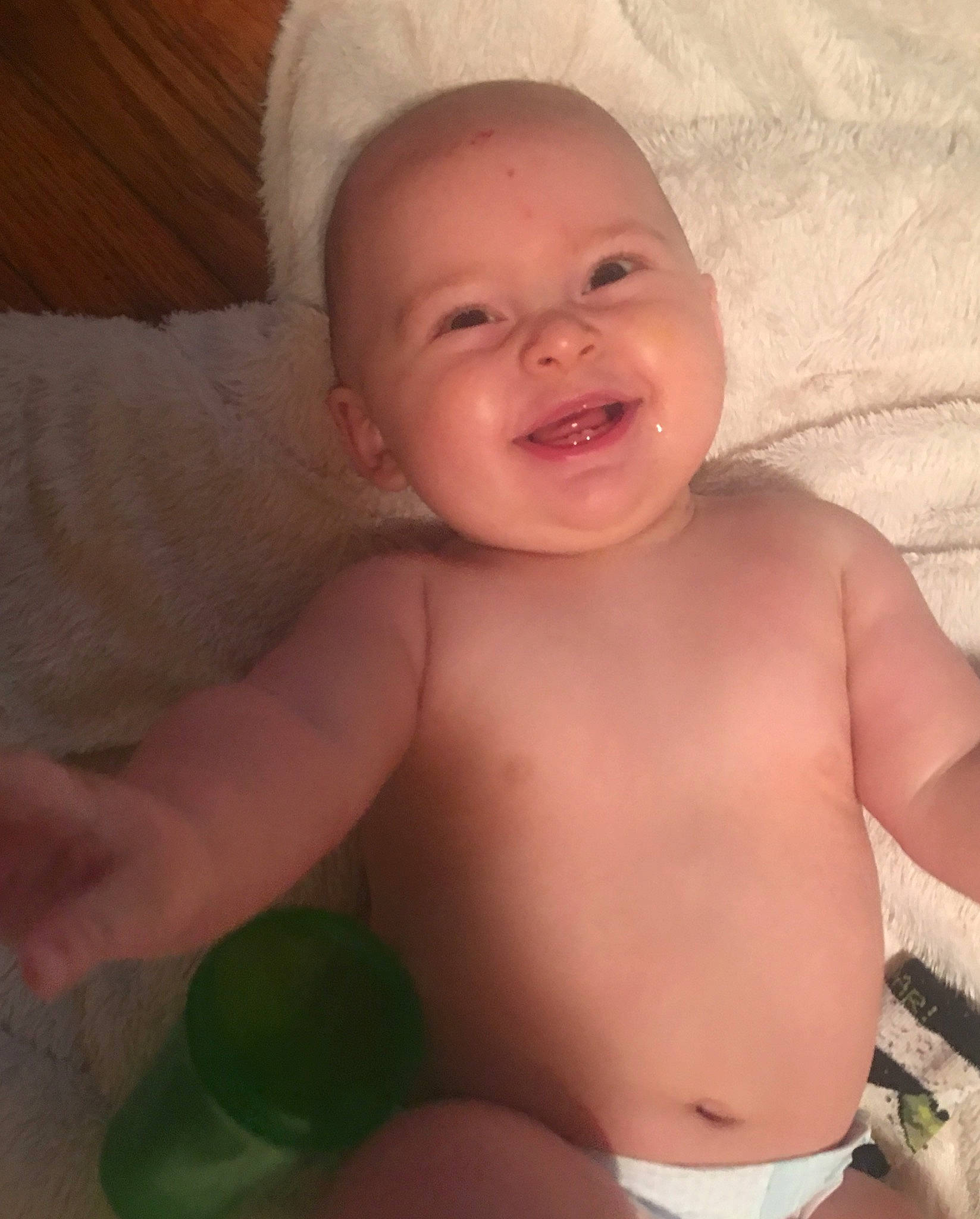 Bryer is registered to the contest to win money with this photo: baby, baby_making_funny_faces, cheek, chest, child, chin, eye, face, facial_expression, head, lip, mouth, muscle, nose, person, product, skin, smile, stomach, toddler