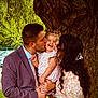 Vaeena participe au concours pour gagner de l'argent avec cette photo : child, family, father, mother, kissing, smiling, outdoor, tree, greenery, dress, happy, love, parenting, affection, park, people, car, nature, holding, casual
