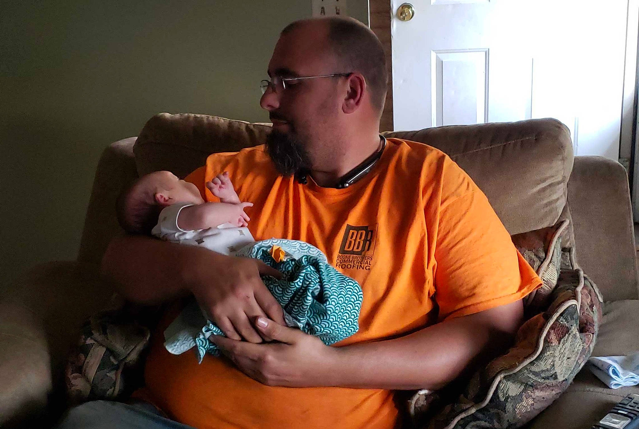 Xane joined the competition — help win amazing prizes! arm, baby, birth, child, facial_hair, leg, muscle, person, sitting