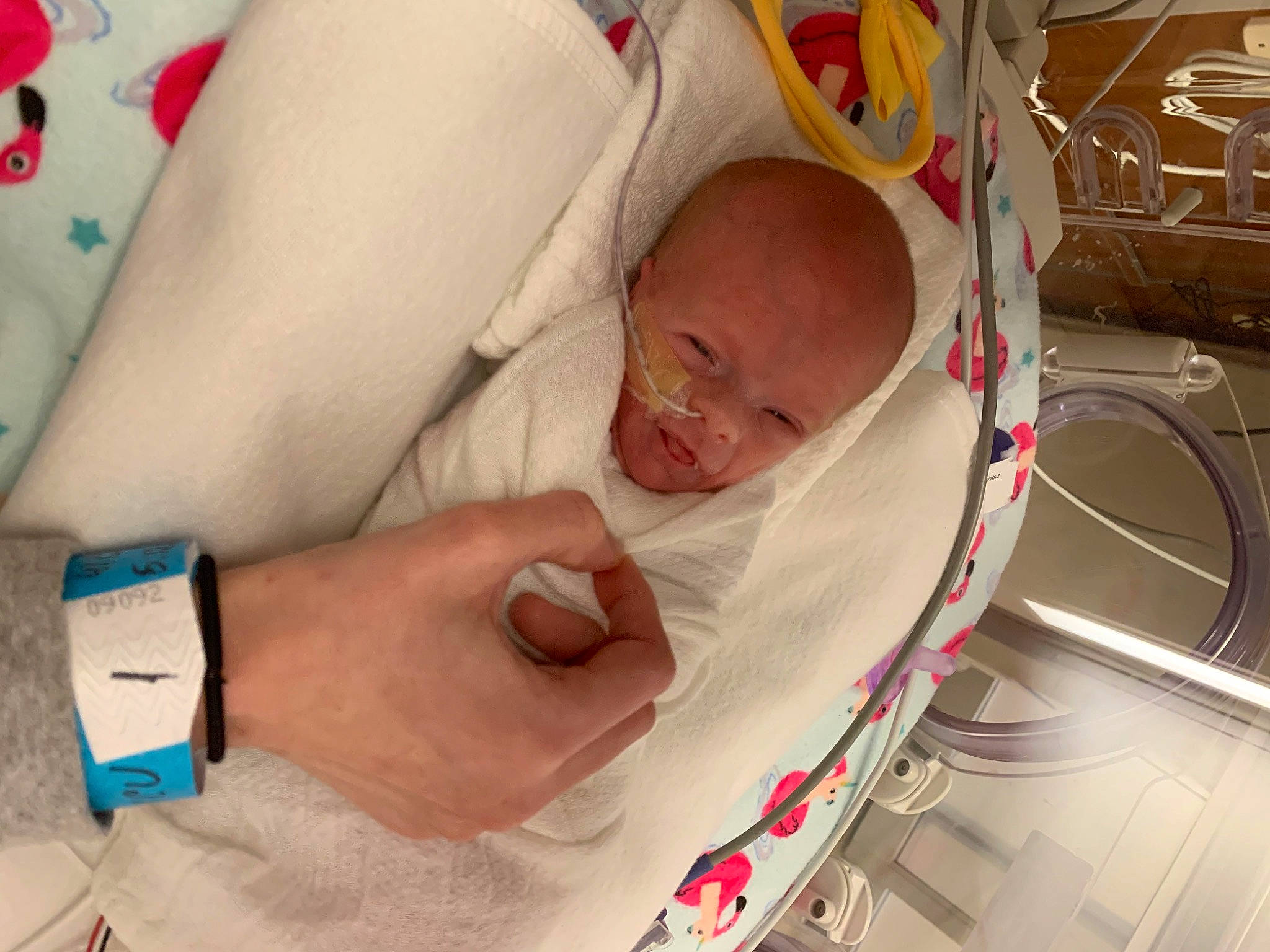 Aubrey Jayde joined the competition — help win amazing prizes! baby, baby_products, baby_safety, child, clock, comfort, finger, hand, health_care, hospital, infant_bed, medical, medical_equipment, medical_procedure, nail, patient, person, skin, toddler, watch