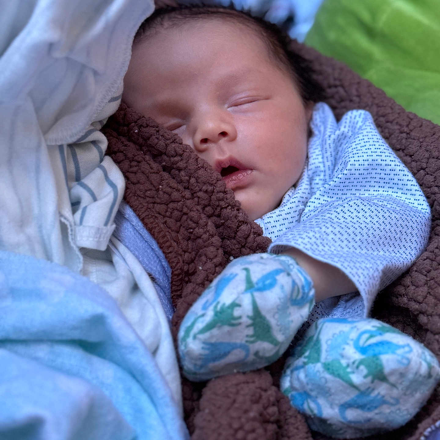 Avery is registered to the contest to win money with this photo: baby, blanket, child, closeup, clothing, cozy, cute, face, indoors, infant, mittens, newborn, peaceful, portrait, resting, sleep, sleeping, soft, warm, wrapped