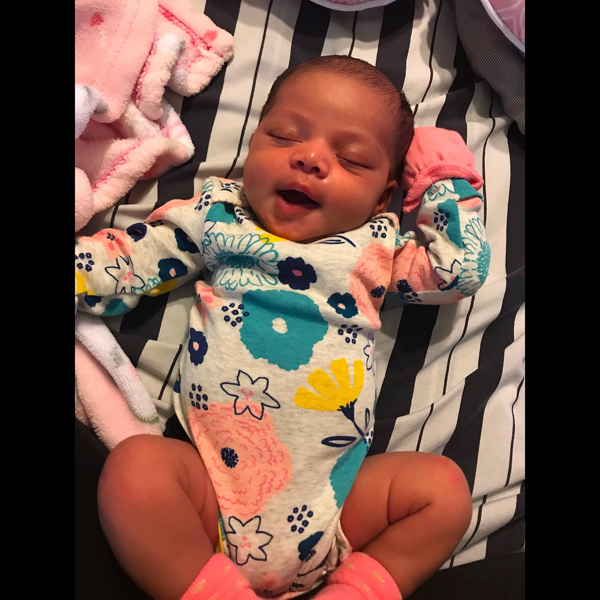 Myleigh is registered to the contest to win money with this photo: arm, child, cool, design, finger, fun, girl, hand, infant, leg, pattern, person, product, skin, smile, toddler