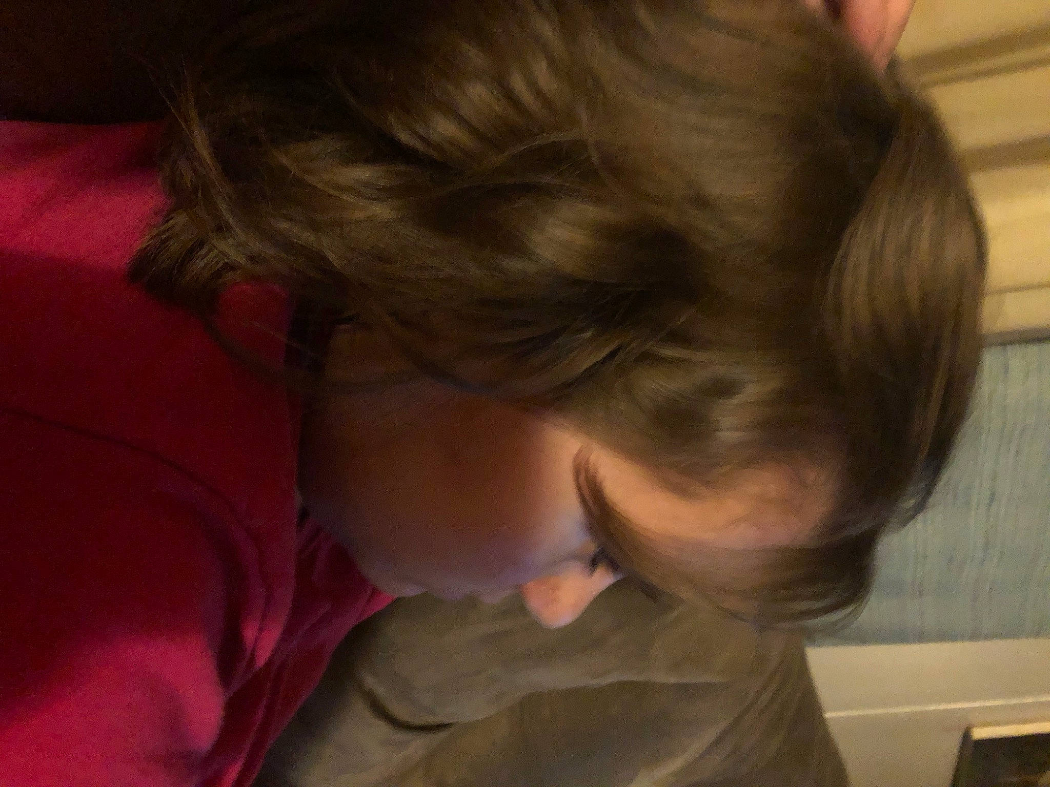 Bella is registered to the contest to win money with this photo: bangs, brown_hair, child, comfort, ear, elbow, eyebrow, eyelash, eyewear, feathered_hair, flooring, fun, hair_coloring, jaw, long_hair, neck, nose, person, room, sitting