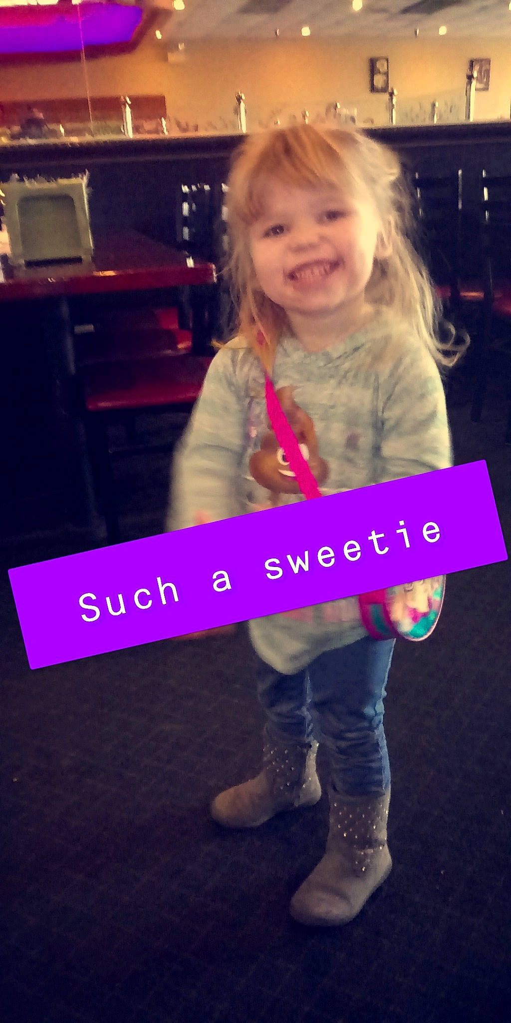 Kc Anne joined the competition — help win amazing prizes! child, child_model, cool, fun, happy, joy, magenta, person, photo_caption, photography, pink, play, purple, smile, snapshot, standing, t_shirt, toddler