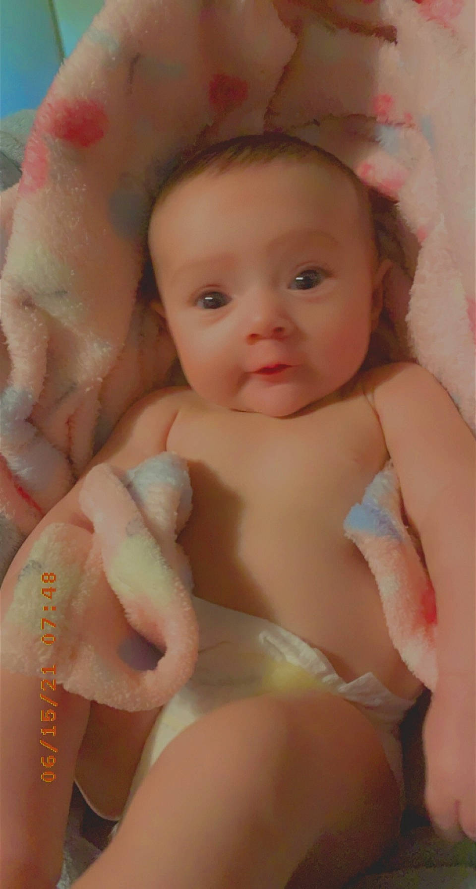 Savannah joined the competition — help win amazing prizes! baby, cheek, chest, eyebrow, eyelash, finger, hand, human_body, iris, lip, mouth, muscle, neck, nose, person, pink, skin, smile, stomach, textile