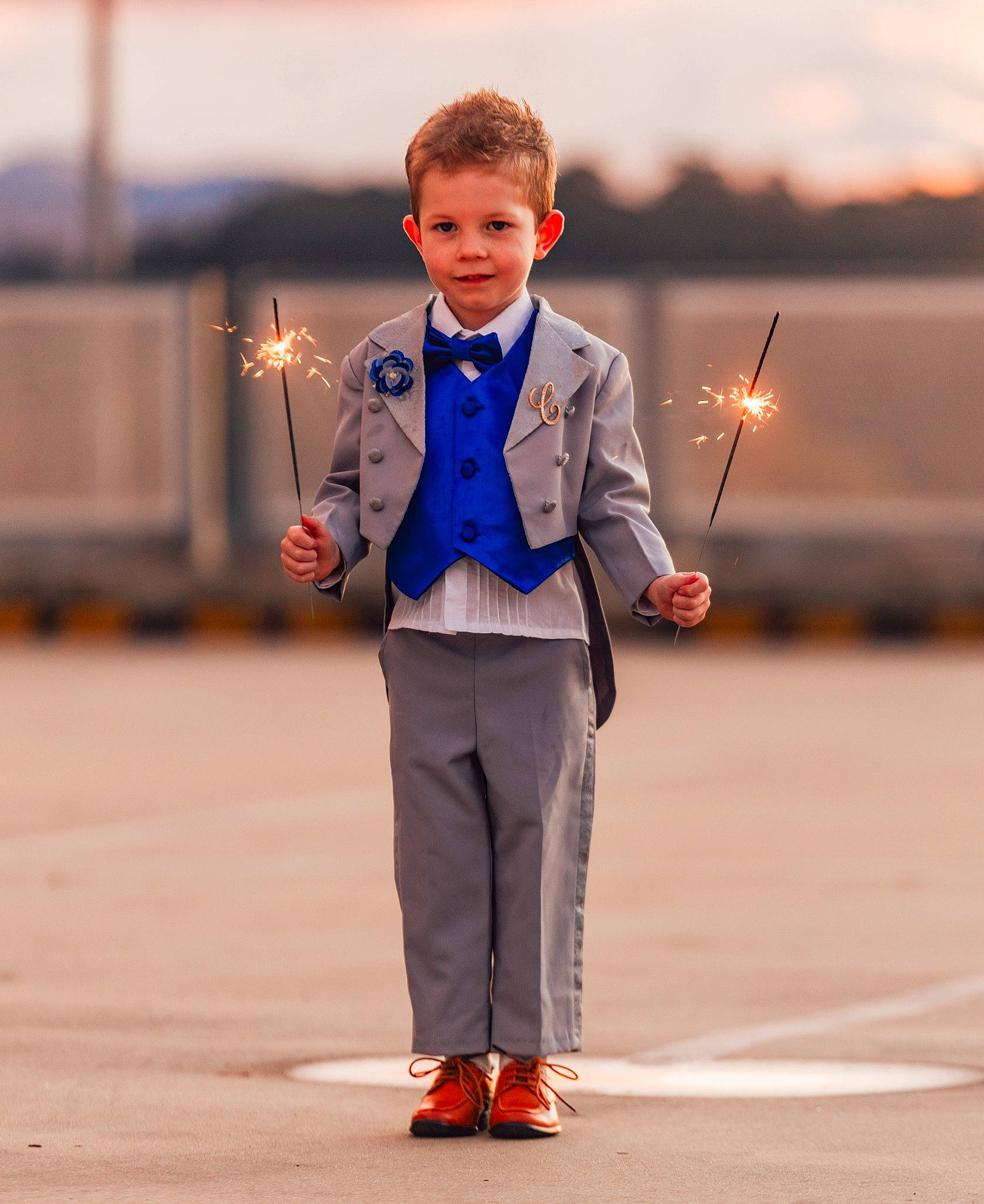 Casey is registered to the contest to win money with this photo: child, electric_blue, event, formal_wear, fun, happy, landscape, musical_instrument, person, recreation, standing, toddler, tradition, uniform, vacation
