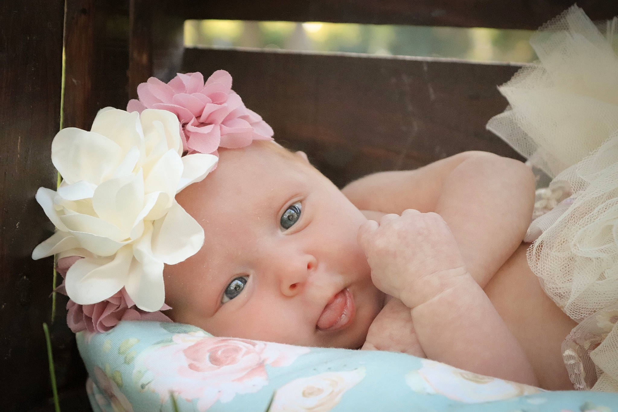 Maylynn is registered to the contest to win money with this photo: baby, baby_toddler_clothing, cap, cheek, comfort, eyebrow, eyelash, face, flower, hat, headband, headgear, headpiece, headwear, lip, person, petal, pink, rose, skin