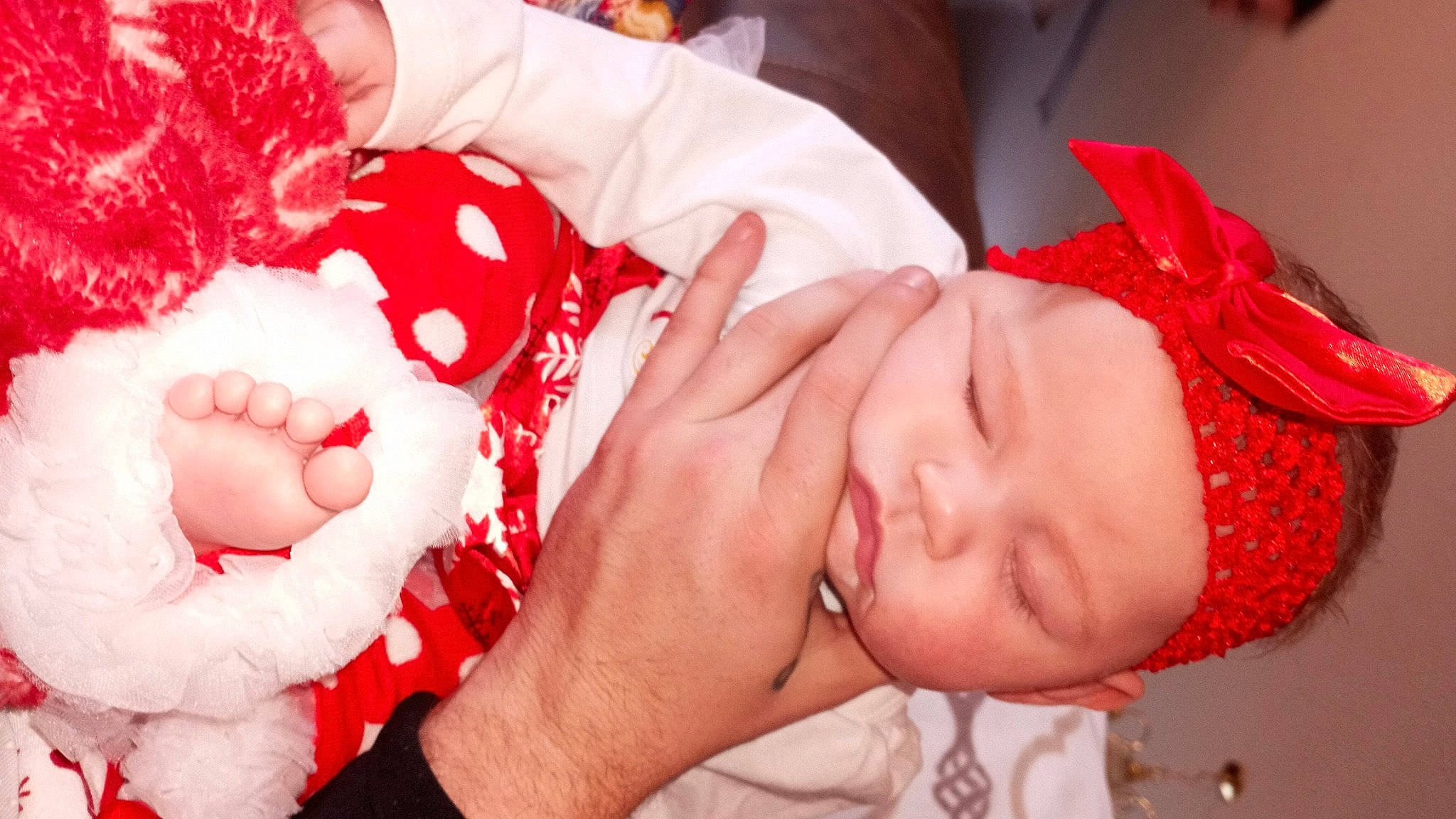 Kelce joined the competition — help win amazing prizes! arm, baby, baby_toddler_clothing, cheek, eyelash, finger, gesture, hand, happy, headwear, human_body, lip, mouth, muscle, nail, nose, person, pink, red, skin