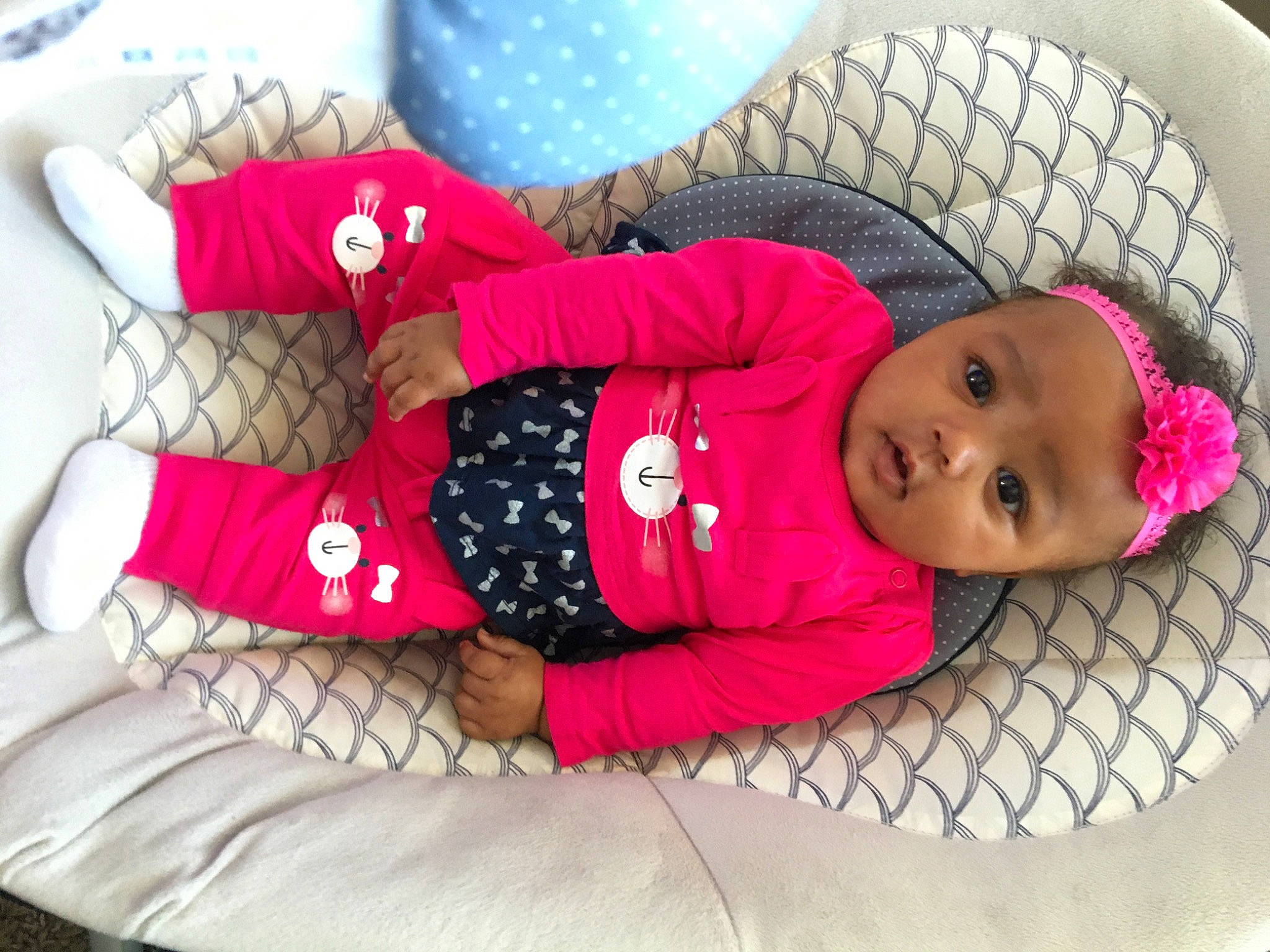 Ocean is registered to the contest to win money with this photo: baby, baby_products, baby_toddler_clothing, child, person, pink, product, toddler