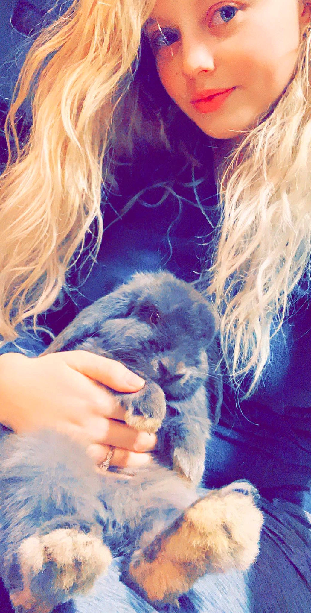 Blue is registered to the contest to win money with this photo: beauty, blond, canidae, fawn, fur, long_hair, person, photography, puppy, puppy_love