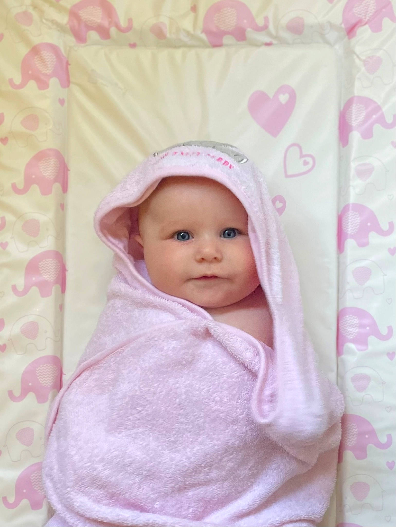 Gemma is registered to the contest to win money with this photo: baby, baby_products, baby_safety, baby_toddler_clothing, cheek, child, chin, comfort, eyebrow, face, headgear, headwear, linens, lip, magenta, person, pink, product, skin, sleeve