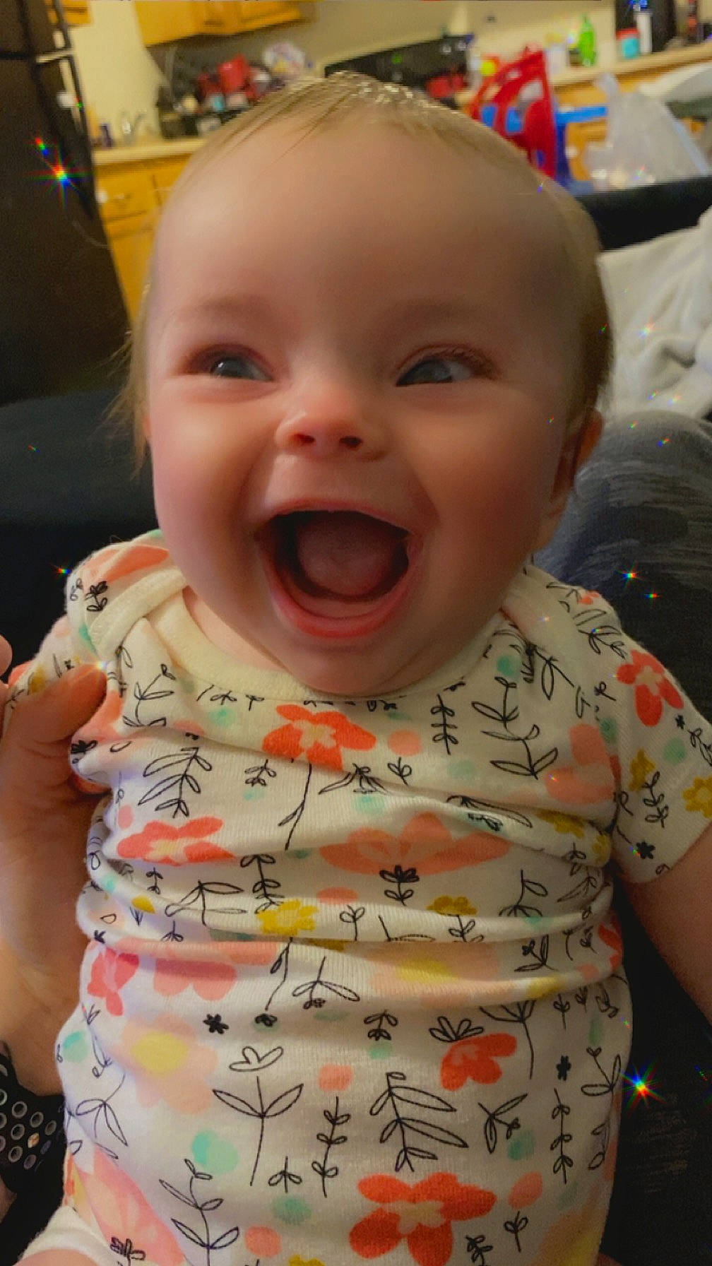 Nova is registered to the contest to win money with this photo: baby, baby_toddler_clothing, cheek, chin, eye, face, forehead, happy, head, human, human_body, iris, lip, mouth, nose, organ, person, skin, sleeve, smile