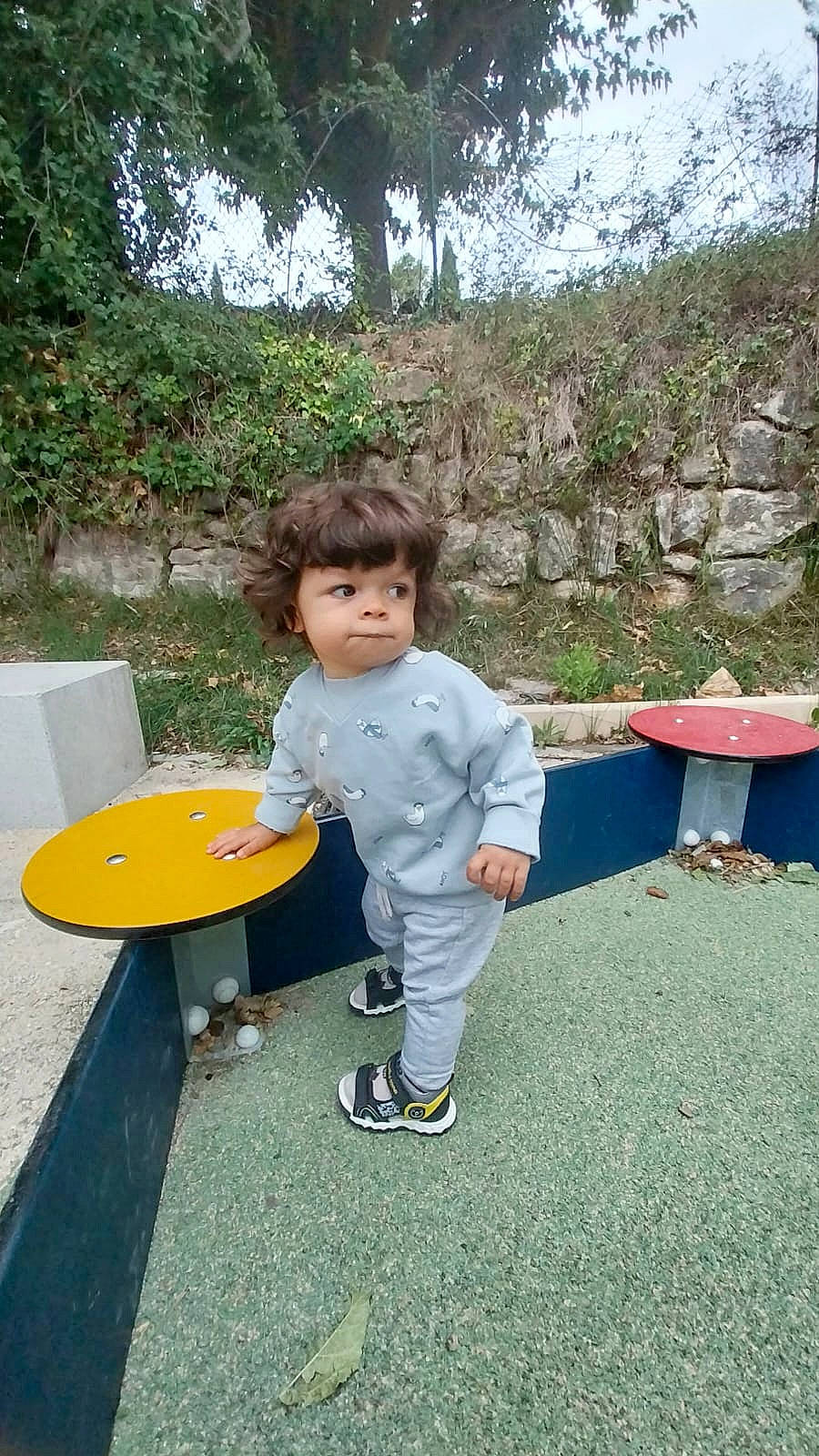 Gabriel participe au concours pour gagner de l'argent avec cette photo : boy, child, clothing, face, footwear, grass, head, male, nature, outdoors, pants, park, person, photography, plant, portrait, pottedplant, rock, shoe, tree