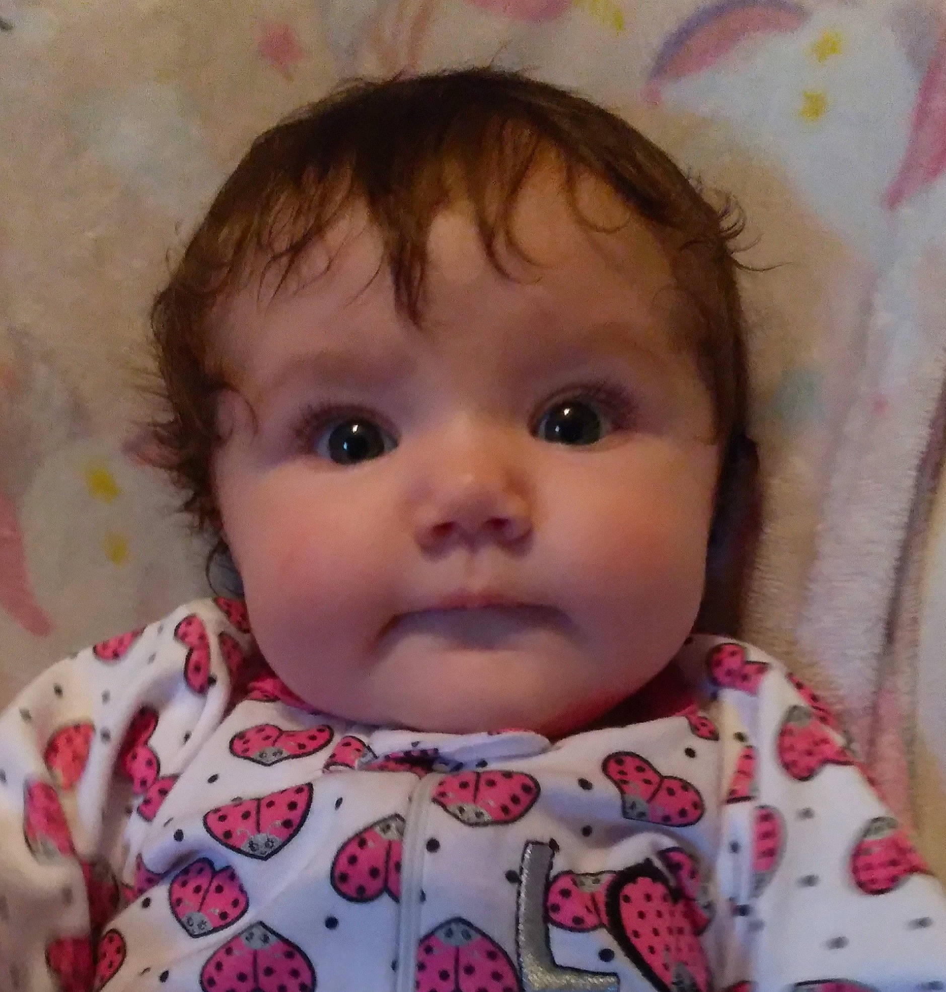 Greysen is registered to the contest to win money with this photo: baby_toddler_clothing, cheek, chin, collar, eye, eyebrow, eyelash, face, facial_expression, forehead, hair, head, iris, lip, nose, organ, person, pink, skin, sleeve