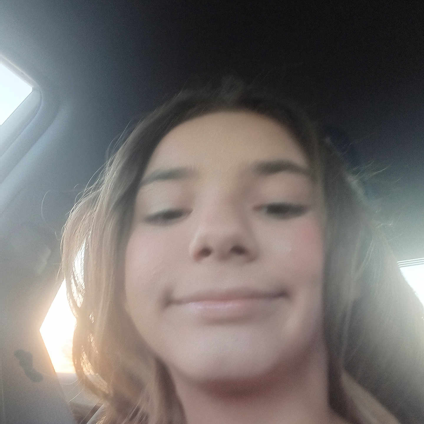 Kiley is registered to the contest to win money with this photo: accessories, belt, blonde, bodypart, cushion, face, hair, happy, head, headrest, homedecor, mouth, neck, person, photography, portrait, seatbelt, selfie, sleeping, smile